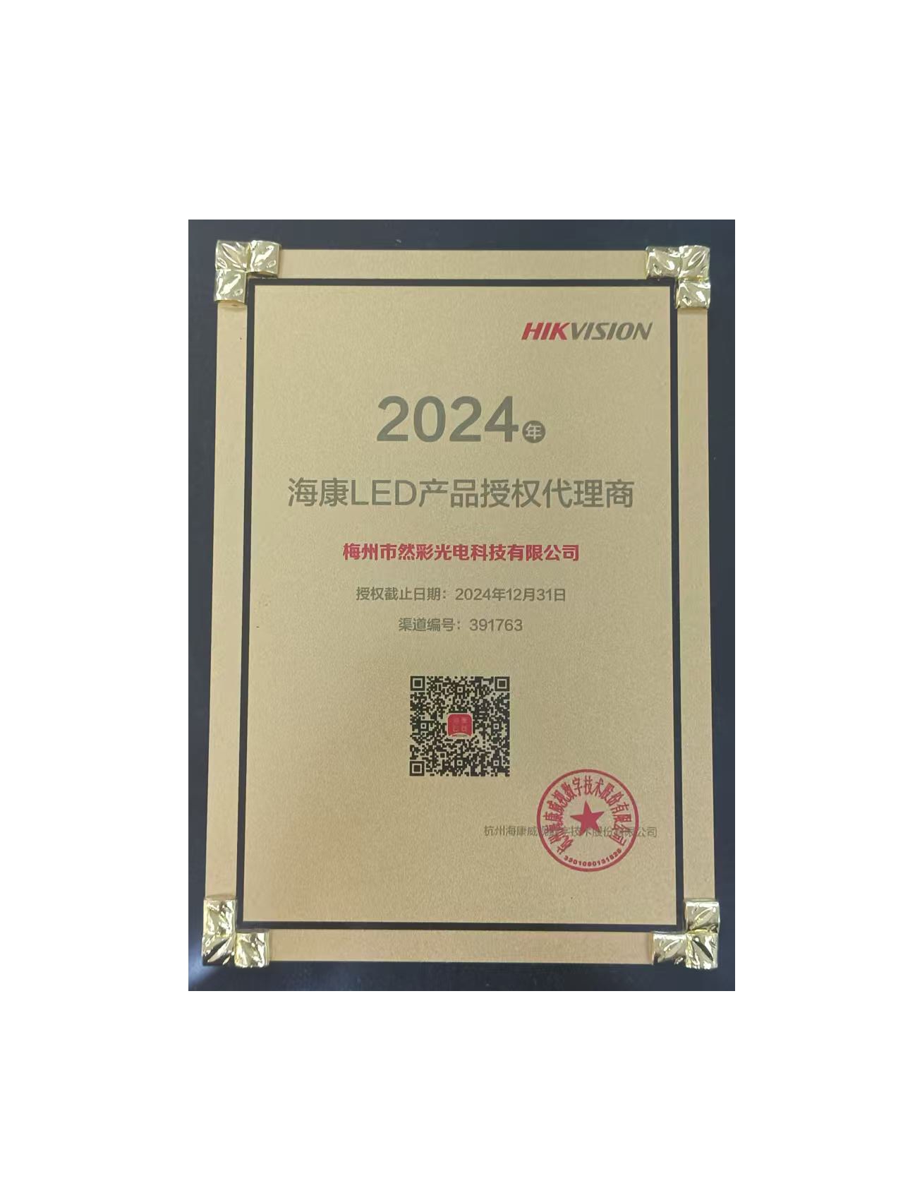 2024海康威視LED授權(quán)經(jīng)銷商